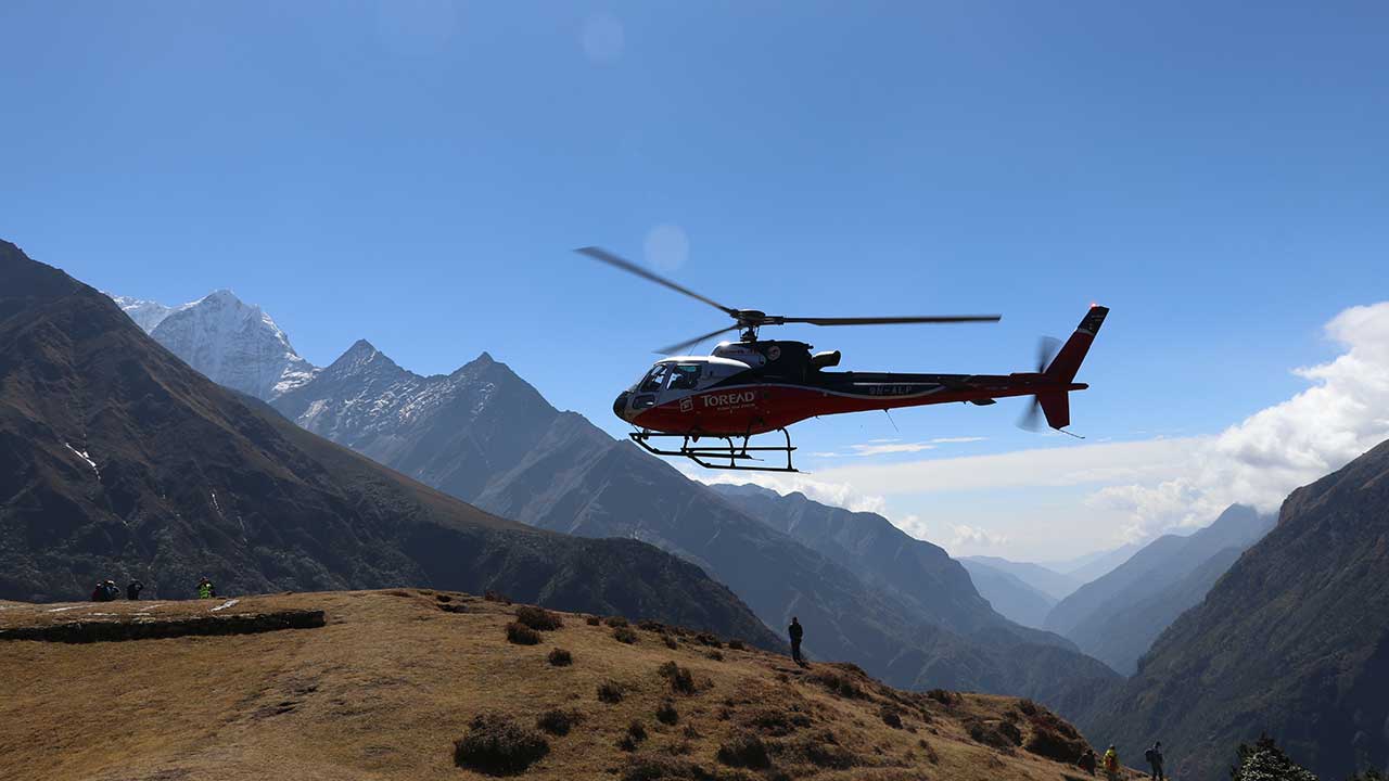Gorak Shep to Lukla Helicopter