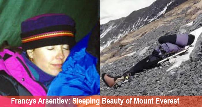 sleeping beauty mount Everest dead bodies