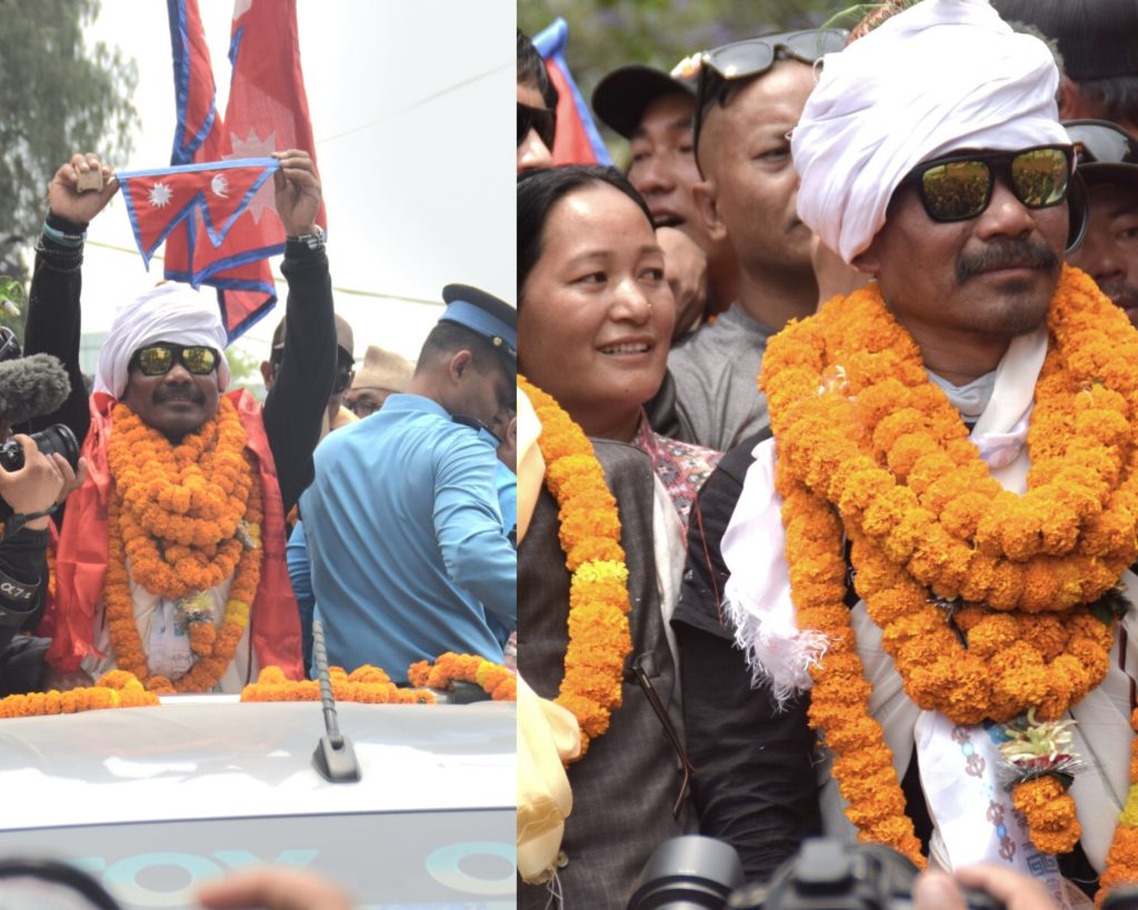 Hero’s Welcome in Kathmandu 