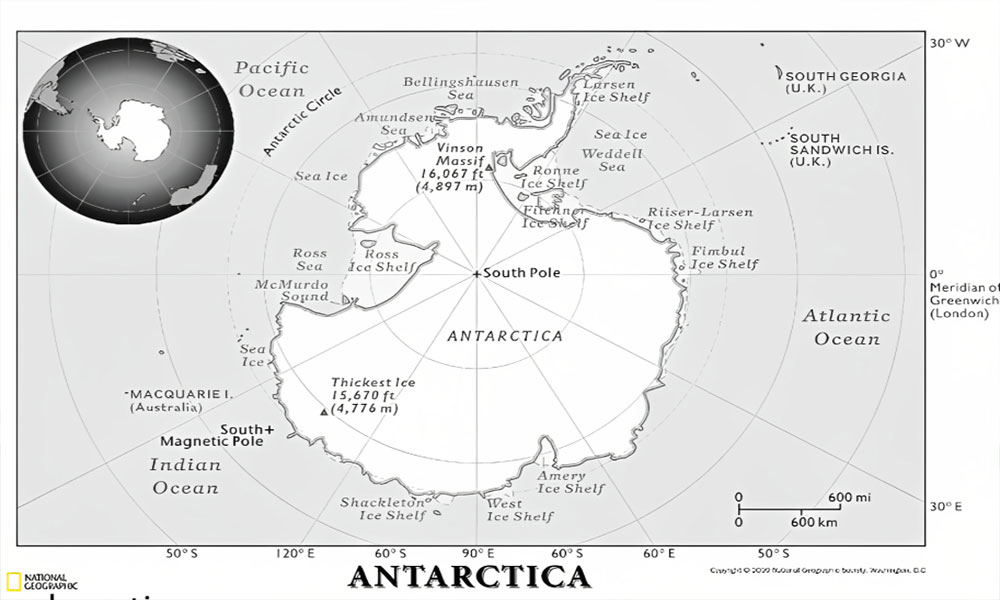 Geographical Location of Lambert Glacier
