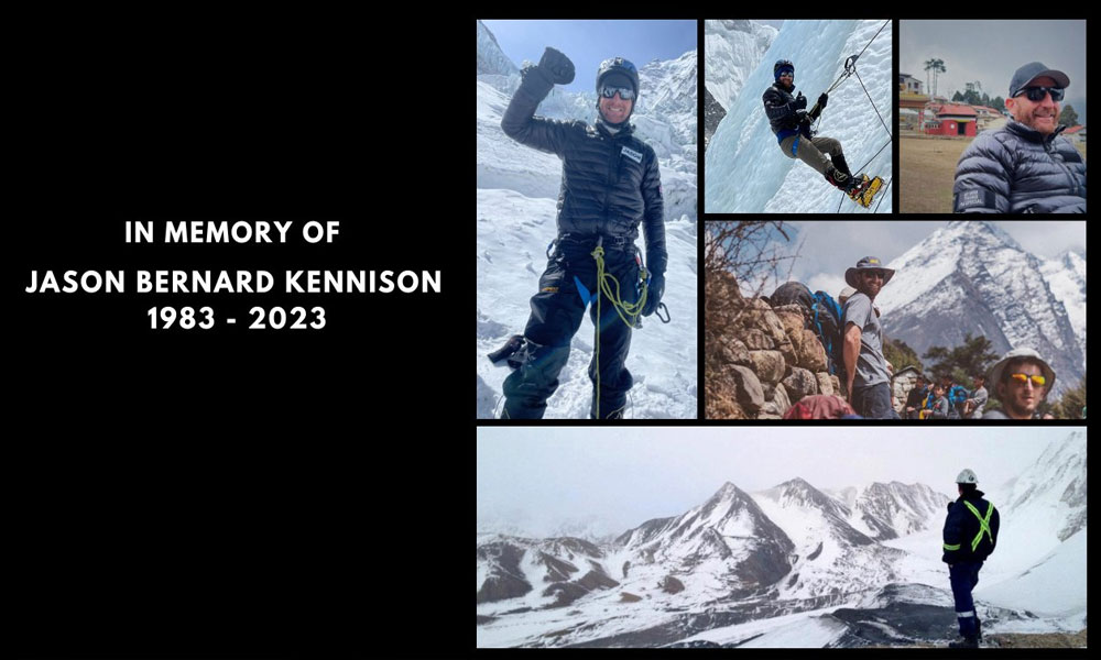 10th climber to lose his life on the tallest peak in the world.