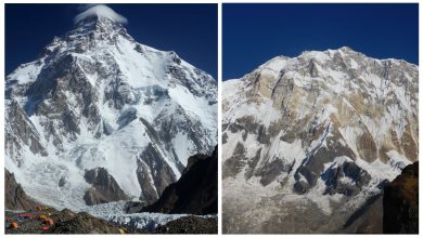 Location and Elevation of Annapurna and K2