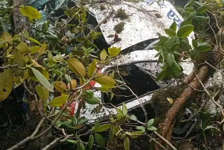 Manang Air aircraft crashed down at Chihandanda in Lamjura
