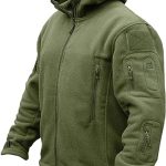 CRYSULLY Men's Military Tactical Sport Warm Fleece Hooded Outdoor Adventure Jacket Coats