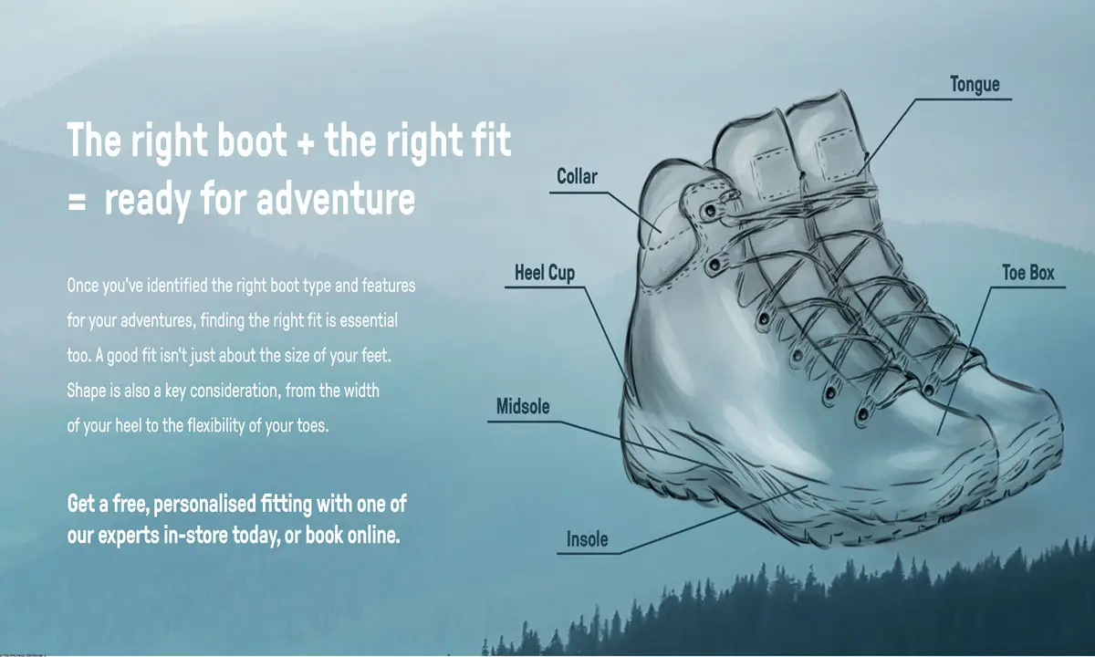 How to find the right fit for trekking and hiking boots