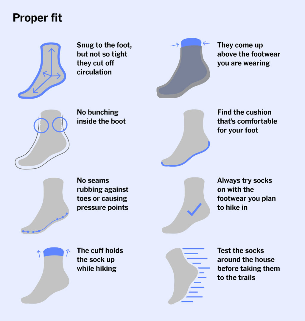 What kind of socks to use for hiking?