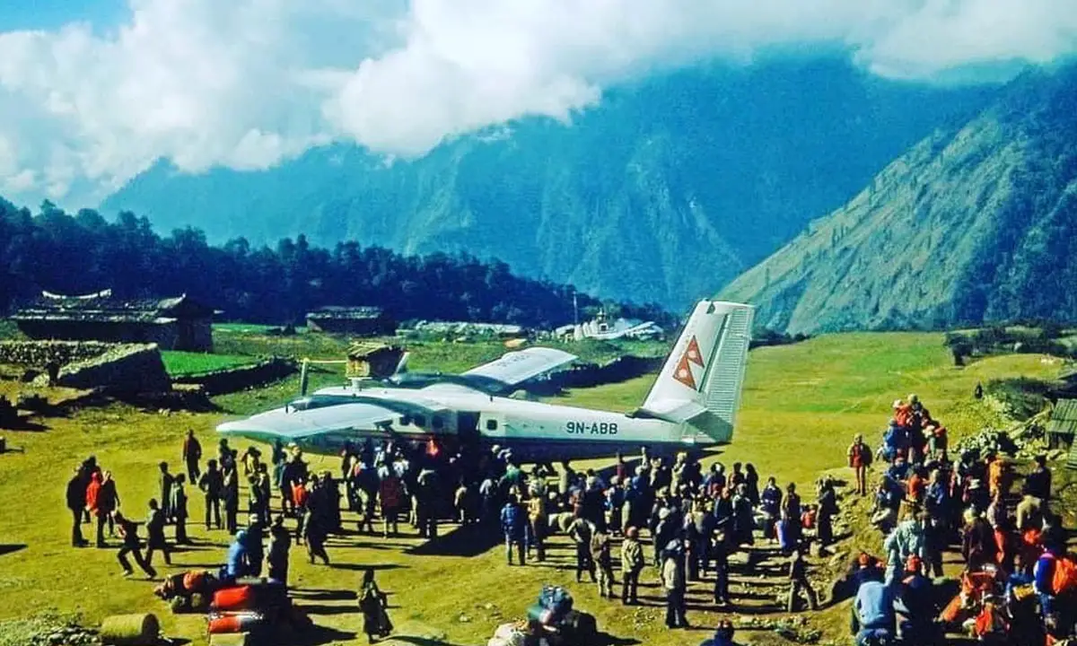 Who built the Lukla airport?
