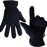 Winter Gloves for Men Women -20°F Thermal Deerskin Leather Insulated Work Glove Warm Polar Fleece Heated Heatlok Cotton in Cold Weather