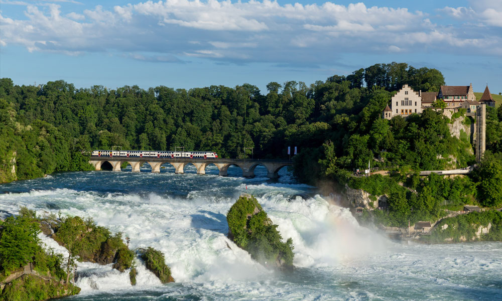 Rhine Falls Elegant Waterfalls in Europe