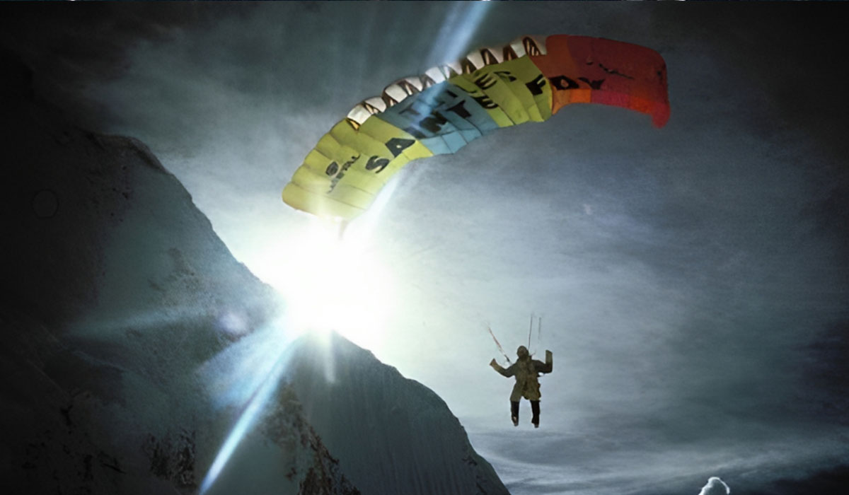 First Person to Paraglide from Everest Summit