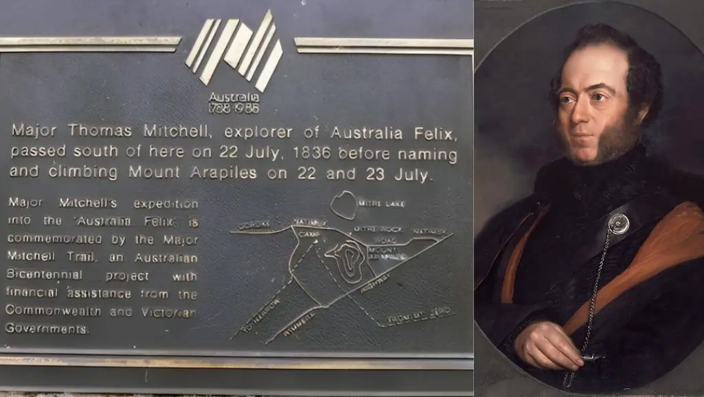 Major Thomas Mitchell and his contributions to Mount Arapiles